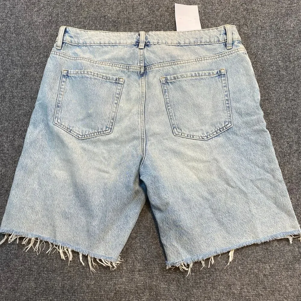 Brand New Garage Denim Women's Size 13/31 Bermuda Denim Jean Niko Blue - Picture 4 of 6
